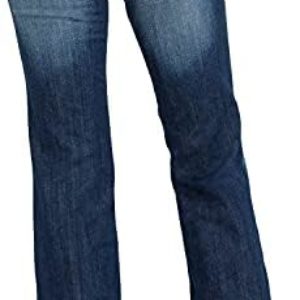 Ariat Female Trouser Mid Rise Stretch Entwined Wide Leg Jean Marine 34