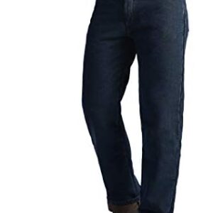 Lee Men’s Fleece and Flannel Lined Relaxed-Fit Straight-Leg Jeans