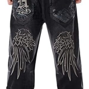 Y2k Baggy Jeans for Men Grunge Vintage Relaxed Fit Skateboard Jeans Loose Embroidery Hip Hop Dance Denim Pants