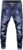 Andongnywell Men’s Slim Fit Stretchy Long Skinny Jeans Stretch Comfort Straight Leg Denim Pants Trousers